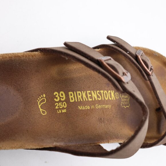 Birkenstock Mayari Birko-Flor Sandals Women's Size EU 39 US 8 Brown Leather Fits - Picture 3 of 10